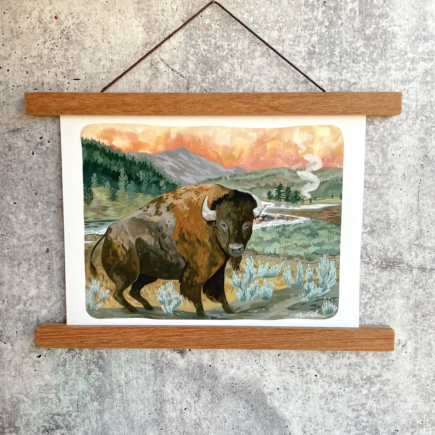 Yellowstone Bison Print (no words)