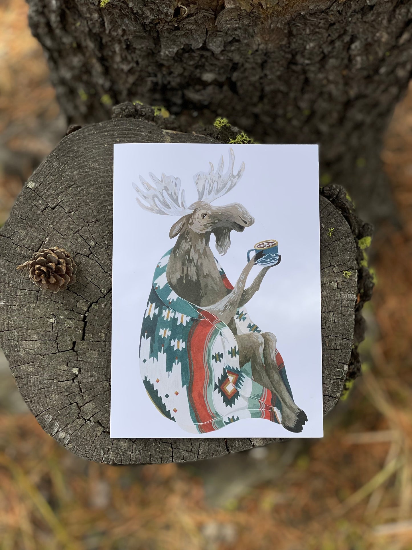 Aztec Moose Card