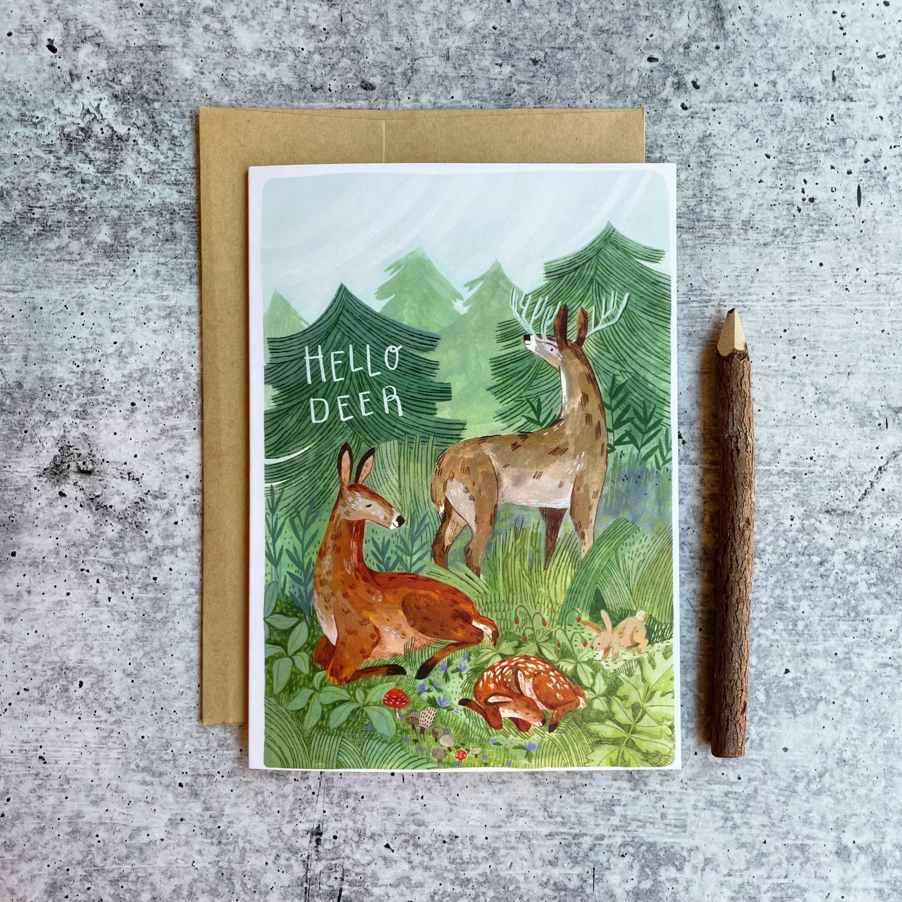 Hello Deer Card