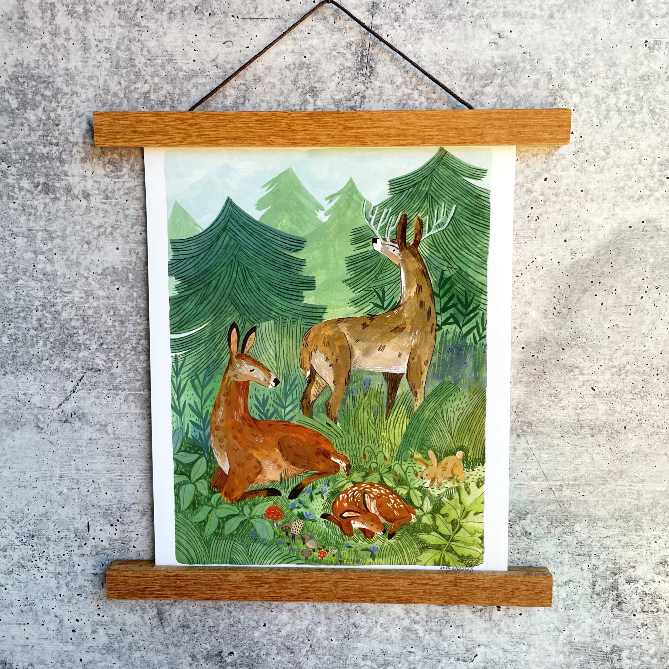 Hello Deer Print