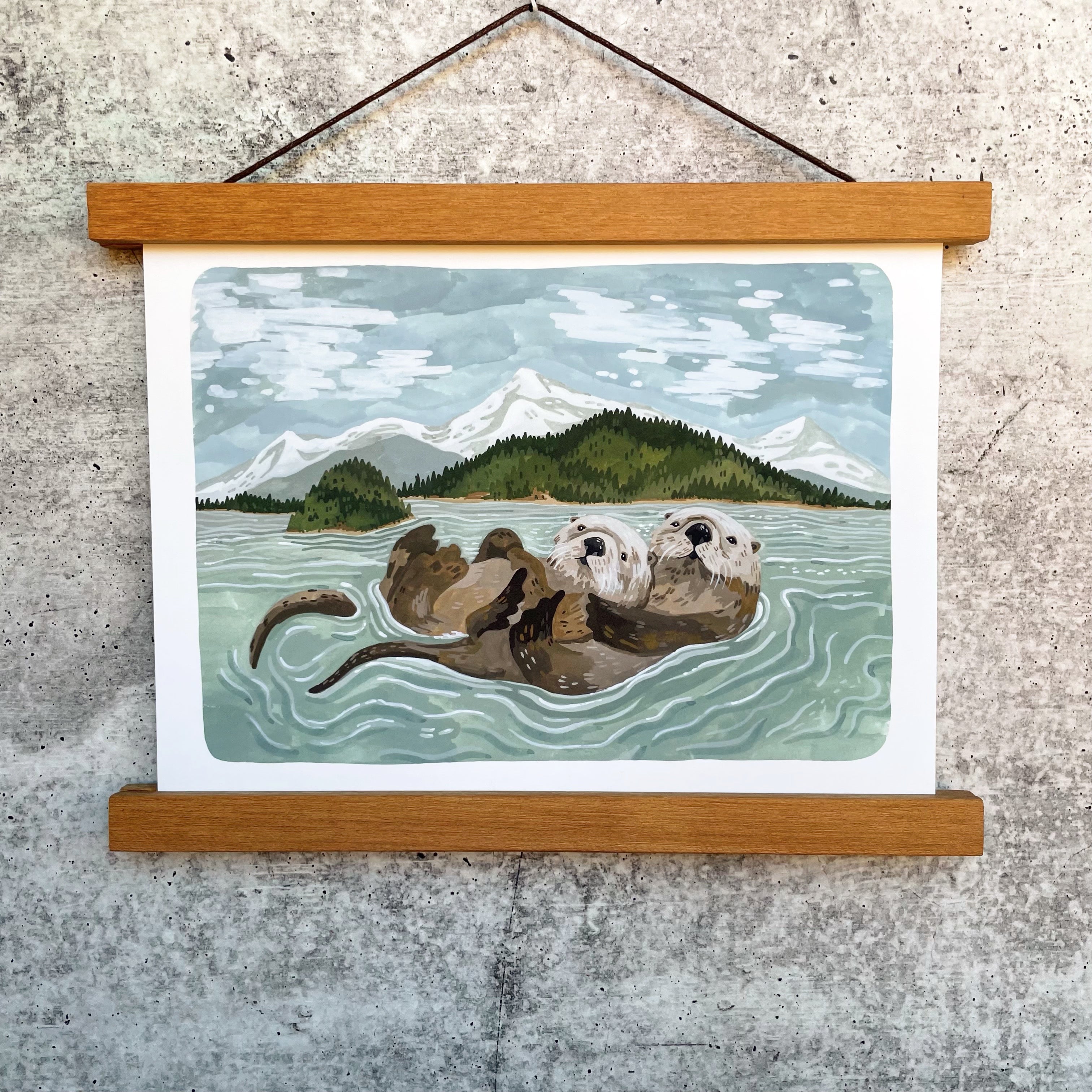 Island Otters Print