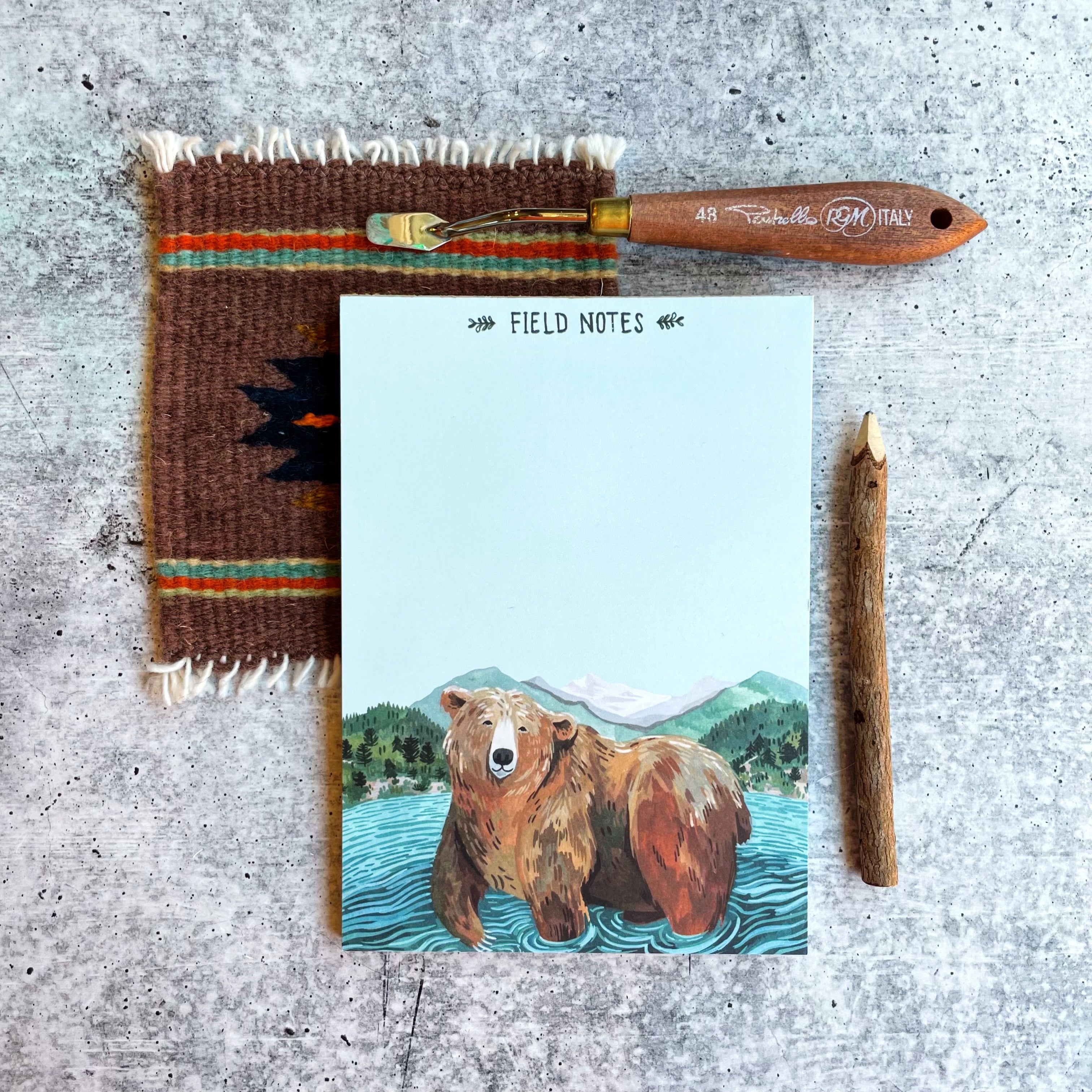Glacier Grizzly Notepad