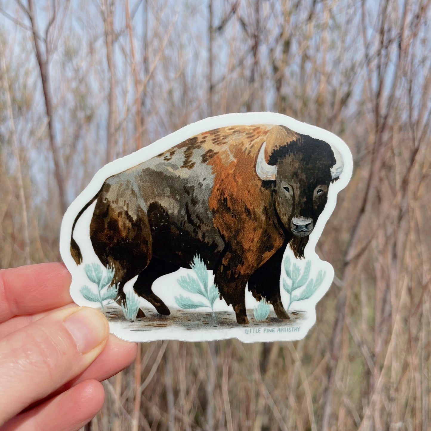 Sagebrush Bison Sticker