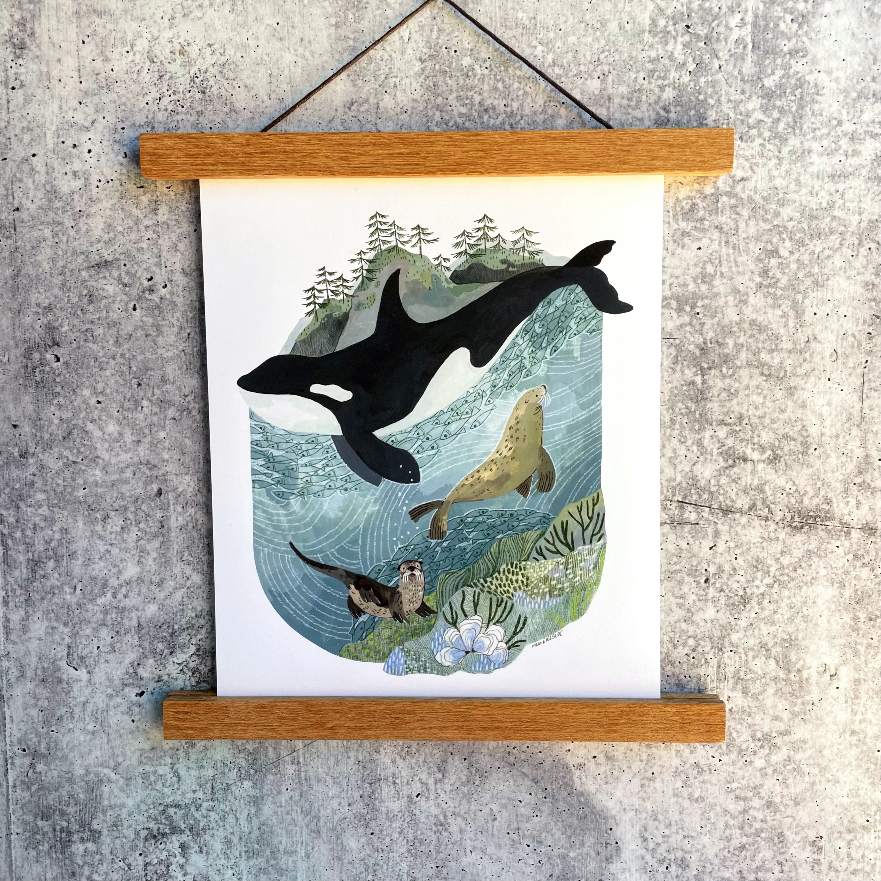 San Juan Orcas Print