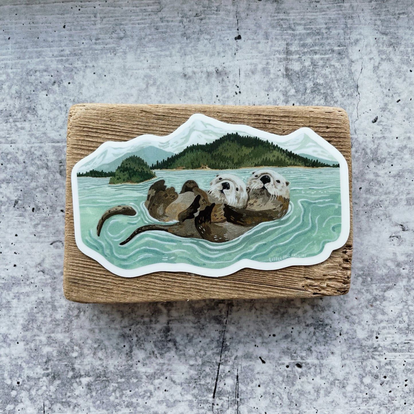 Island Otters Sticker