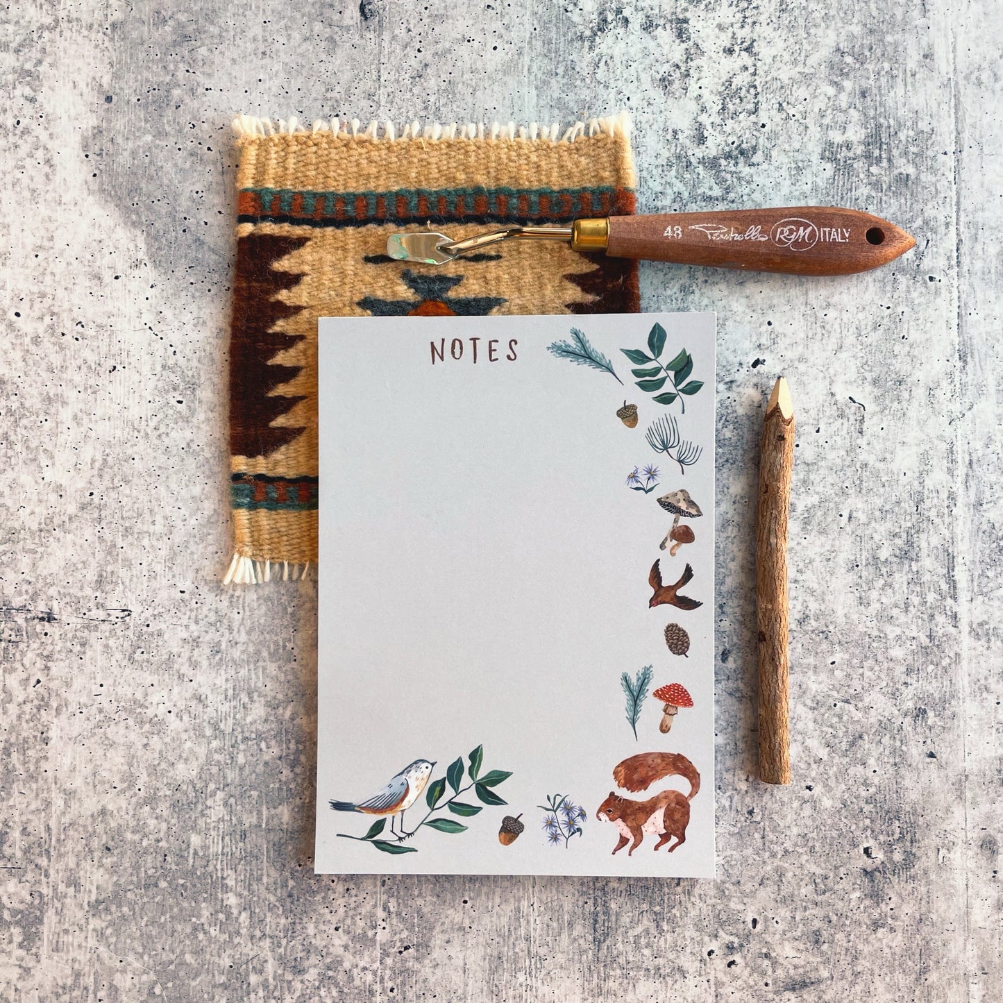 Pine Squirrel Notepad